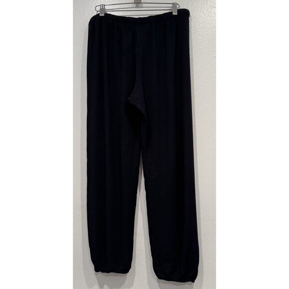 Eberjey Black Lounge Pants Women’s Size Medium Modal Spandex Mix Drawstring Cozy - Picture 3 of 6